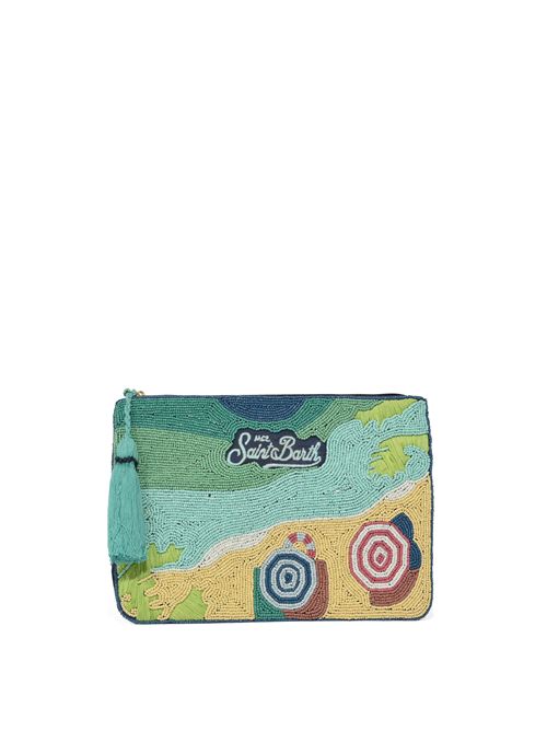 Pochette Pouch con perline disegno spiaggia Mc2 Saint Barth | POU000200879L
